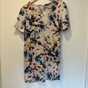 Jenni Intimates XS Pink, Black, Cream Leopard Print Top